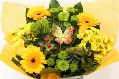 Boeket Biedermeier Yellow 20+t