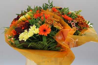 Boeket Gerb Mini Orange X3