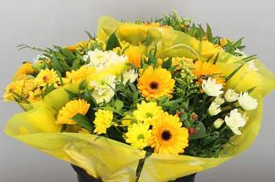 Boeket Gerb Mini Yellow X3